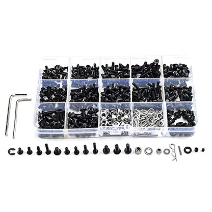 522PCS RC Screws Kit Reapir Tool Box Set Universal for Traxxas Tamiya Axial Redcat HPI SCX10 Losi 1/8 1/10 RC Cars Crawler Hobby