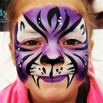 Go Ho Makeup Purple Body Paint(2.1 oz),Water Based Purple Face Paint and Body Paint for Airbrush Makeup Special FX, Cosplay, and Halloween Make up - color: Purple