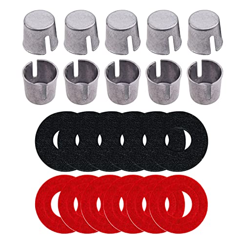 10 Piece Battery Post Terminal Shims, Ampper Lead Terminal Shim Caps with 12 Piece Washers for Top Post Battery Post Ends Repair - color: Shims & Washers R/B