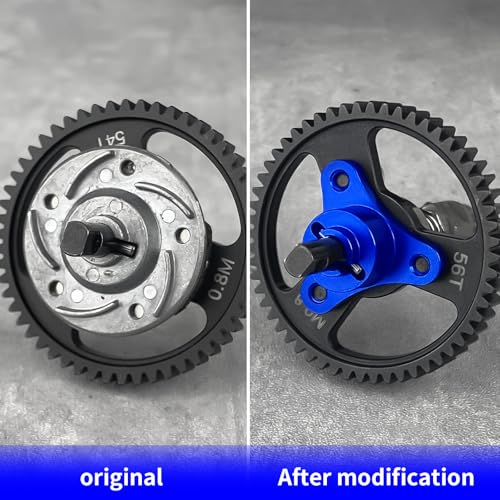 Metal Aluminum Alloy 7075 RC Slipper Clutch Eliminator Compatible with Traxxas 1/10 Stampede/Slash 4x4 VXL RC Car Upgrade Parts (Blue) - color: Blue