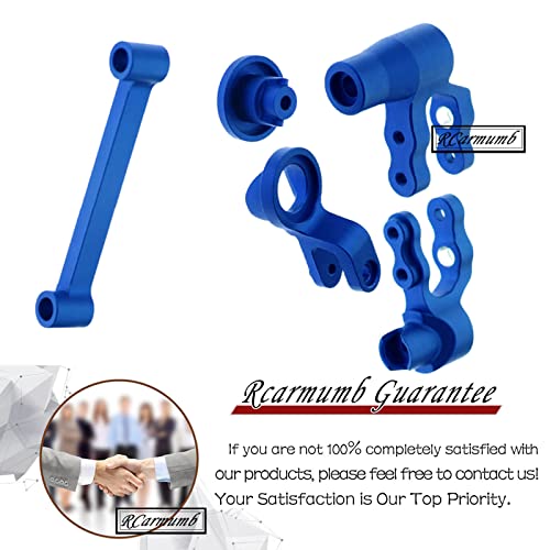 RC Upgrades Part Steering Bellcranks for 1/10 WideMaxx Maxx,Aluminum Servo Saver Draglink Hops Up Set for RC Model #89086-4,#89076-4,Replace #8946,Navy Blue - color: Navy Blue
