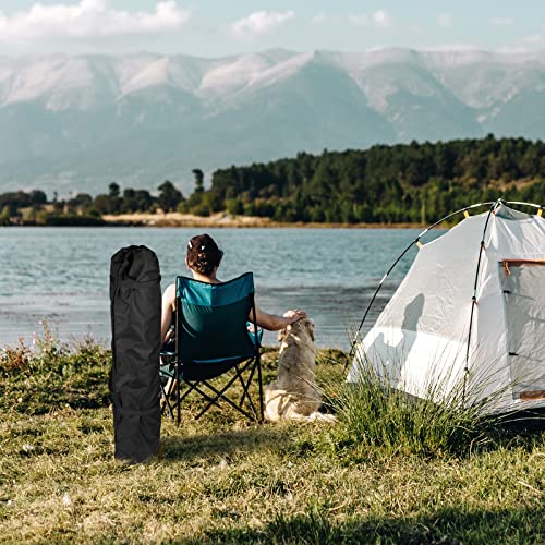 Xxerciz Foldable Camp Chair Replacement Bag Carrying Bag Large Mouth Bag with Shoulder Strap for Outdoor Camping, Heavy Duty Large Storage Folding Chair Bag 48 inches (Chair is not Included) - color: Black