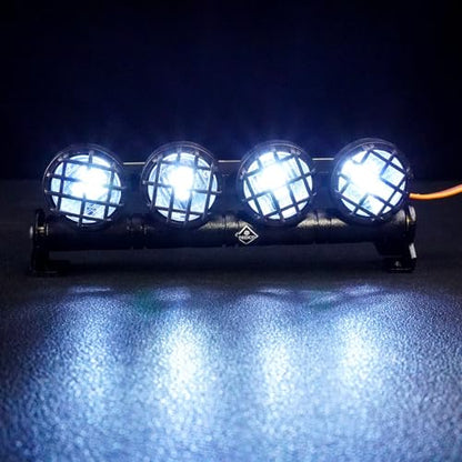 RC Light Bar USB LED Lights 5-Mode Strobe System 4.02 Inch RC Rock Lights for TRX4 SCX10 Redcat Gen7 Upgrades 1/10 RC Crawler Accessories - size: 22MM Led Light