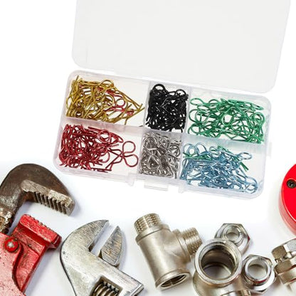 Homoyoyo 10 and 1:12 Scale Rc Cars and Trucks, Metal R Clips with Color-Coded Pull Tabs, Compatible with Gas and Electric Models, Replacement Vehicle Body Shell Accessories