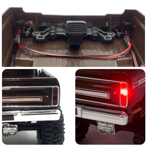 RC Car LED Lights Kit Front & Rear Light Lamp Taillight Headlight Compatible with Tra-xxas TRX4M F150 1/18 RC Crawler Car Upgrade Parts Accessories