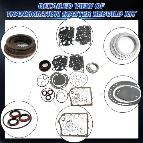 62TE Transmission Rebuild Kit Overhaul Seals Fits for Journey 2011-2017 3.6L,for Avenger 2011-2014 3.6L Replace OE 62TE B077820C B077880C W077881C - size: 62TE