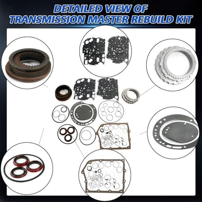 62TE Transmission Rebuild Kit Overhaul Seals Fits for Journey 2011-2017 3.6L,for Avenger 2011-2014 3.6L Replace OE 62TE B077820C B077880C W077881C - size: 62TE