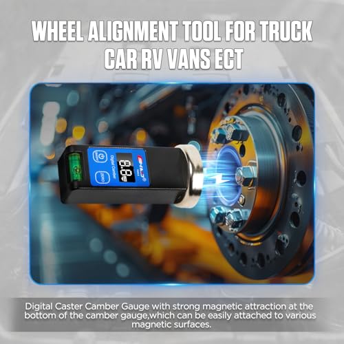 Universal Camber Gauge Digital Wheel Alignment Tool | BELEY Caster Camber Gauge Magnetic LCD for Car Truck RV SUV Wheel Alignmen