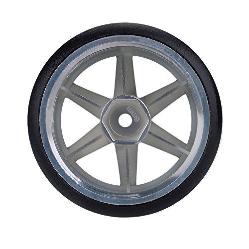 GoolRC 4PCS RC Car Wheels, 1/10 Scale Drift Wheels RC Car Slicks Hard Tyre Replacement for Traxxas HSP Tamiya HPI Kyosho On-Road Drifting Car