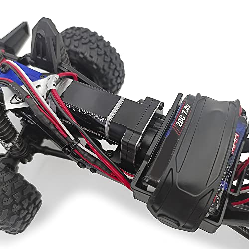 RCLIONS Aluminum Transmission Case 9.7:1 Gearbox with Steel Gear for 1/18th TRX4-M RC Car Upgrade Parts Accessories