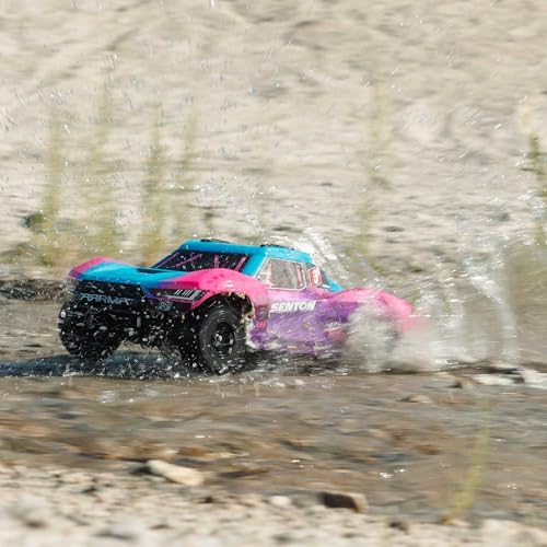 ARRMA RC Truck 1/10 SENTON 4X4 223S BLX BRUSHLESS Short Course Truck RTR (Battery and Charger Not Included) with DSC, Blue, ARA4303V4T3 - color: Blue