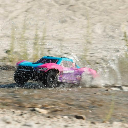 ARRMA RC Truck 1/10 SENTON 4X4 223S BLX BRUSHLESS Short Course Truck RTR (Battery and Charger Not Included) with DSC, Blue, ARA4303V4T3 - color: Blue