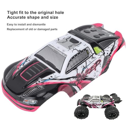 RC Car Shell Body Cover, Anti Scratch RC Car Vehicle Truck Body Shell Spare Parts for 1/16 Scale SCY 16101PRO Off Road Accessories Remote Control Shell Cover Replacement(red) - color: Red