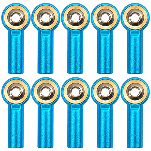 12Pack Vgoohobby Aluminum M4 Link Rod Tie Rod End Ball Head Joint Holder CW 26mm Compatible with Axial Redcat HPI Traxxas HSP 1/10 RC Car Truck Buggy Crawler (Blue) - color: Blue