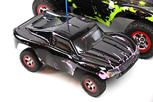 SummitLink Compatible Custom Body Muddy Pink Over Black Replacement for 1/16 Scale RC Car or Truck (Truck not Included) SSMN-BR-01