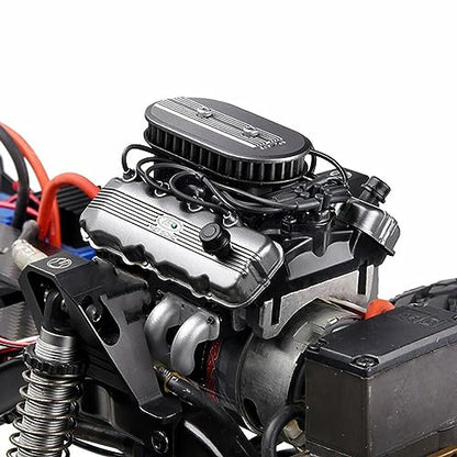 RC Car F76 V8 Simulate Engine Motor Cooling Fans Radiator for 1/10 TRX4 TRX6 G500 SCX10 D90 RC Brushless Motor Fan Heat Sink Kit