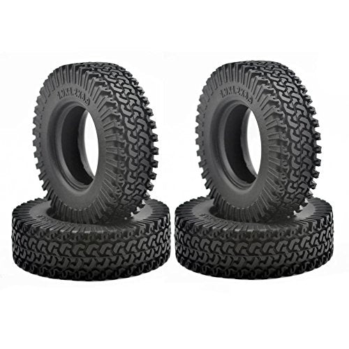 100mm 1/10 Scale Rubber Tires for 1:10 RC Climbing Rock Crawler 1.9 Inch Wheels | Rubber Tire with Foam Insert for TRX-4, SCX10, Gen8, Available in 96mm-120mm sizes