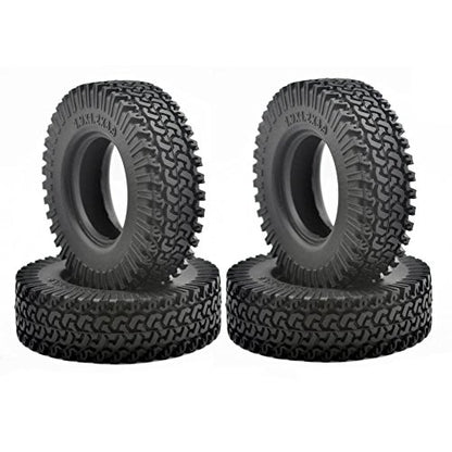 100mm 1/10 Scale Rubber Tires for 1:10 RC Climbing Rock Crawler 1.9 Inch Wheels | Rubber Tire with Foam Insert for TRX-4, SCX10, Gen8, Available in 96mm-120mm sizes