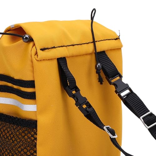 Yctze RC Simulation Backpack, Oxford Cloth Storage Bag, Stickers Backpack with Customization, Ideal for SCX10, 1/8 & 1/10 Scale RC Crawlers (Yellow) - color: Yellow