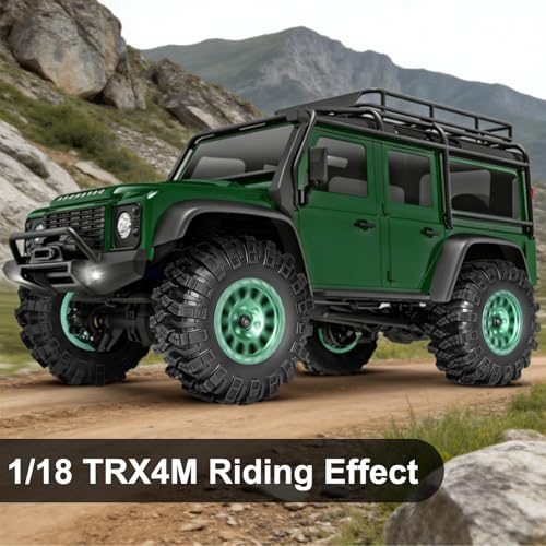LRFHL 1.3" Crawler Tires Soft Rubber for 1/18 TRX4M 1/24 SCX24 FCX24, 4PCS | 65mm*27mm, RC Tires with Foam Insert, RC Rock Crawling Tires Upgrade - color: Style D