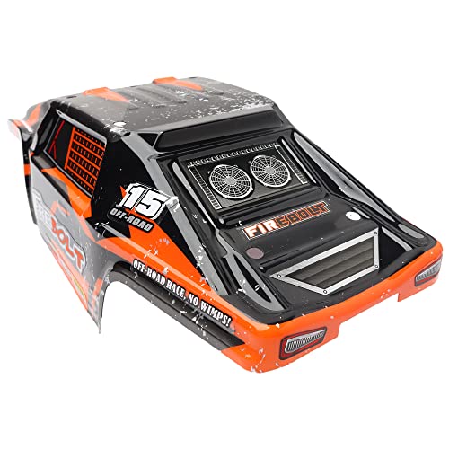 90144 Truck Car Shell Body Cover with Body Decal Spare Parts for 1:12 Bruhless Brushed 901 901A HM124 RC Car Trucks (Orange)