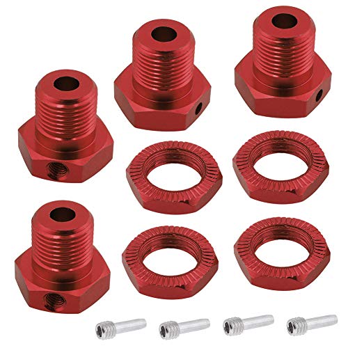 HobbyPark Aluminum 17mm Hex Wheel Hubs Adapter for 1/10 Traxxas E-Revo Summit T-Maxx Revo 3.3 2.5 Slayer Pro 4x4 Trucks Cars