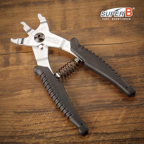 Super B Bike Master Link Pliers - 2 in 1 Bicycle Chain Tool for Quick Link Removal - Compatible with Shimano Sram KMC Chain (TB-3323)