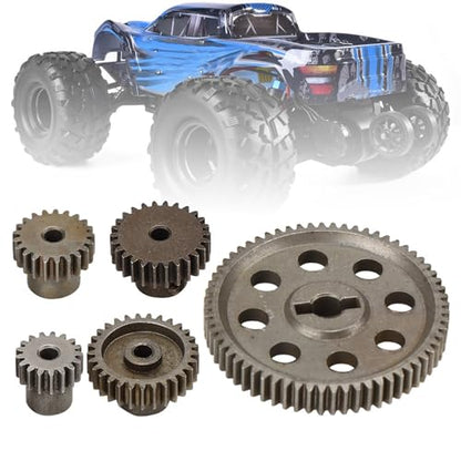 Acouto Tt02 Differential Main Metal Spur Gear Metal Rc Reifen 1/10 Differential Main Metal Spur Gear 64T 17T 21T 26T Gear Rc Part for 1/10 Truck 94111