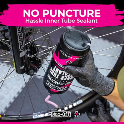 Muc-Off No Puncture Hassle Inner Tube Sealant 1Liter (Pack of 2) | Easy-to-Install Puncture Protection for Inner Tubes | Seals Holes Up to 4mm | Compatible with Presta & Schrader - size: 1L (Pack of 2)