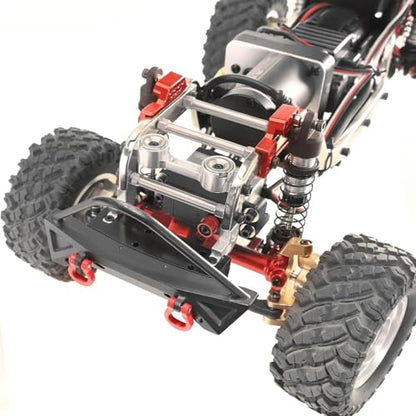 Rc Bumpers Compatible with H12Y H12Y+ 1/12 RC Car Bull Bars Rc Crawler Aluminium Alloy Front Bumper Upgrade Parts Accessories(Black) - color: Black