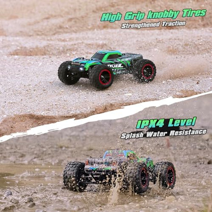 HAIBOXING 1:14 RC Trucks, High-Speed Remote Control Car for Adults | 39KM/H Fast RC Car. 4WD Hobby Monster Truck +2 Shells & 2 Rechargeable Batteries for 40+Min Play.