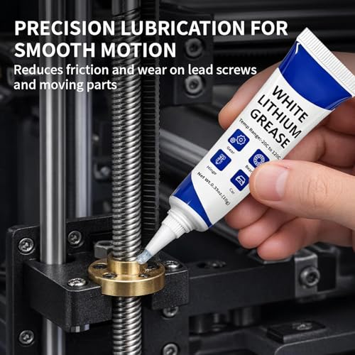 3D Printer Grease Lubricant for Gears, Multi-Purpose Lubricant Lithium Grease for FDM 3D Printer Parts, Guide Rails, Bearings, Lead Screws, Optical Axes, Smooth Motion, Noise Reduction, 30g - style: 3D Printer Grease 10g x 3-pack