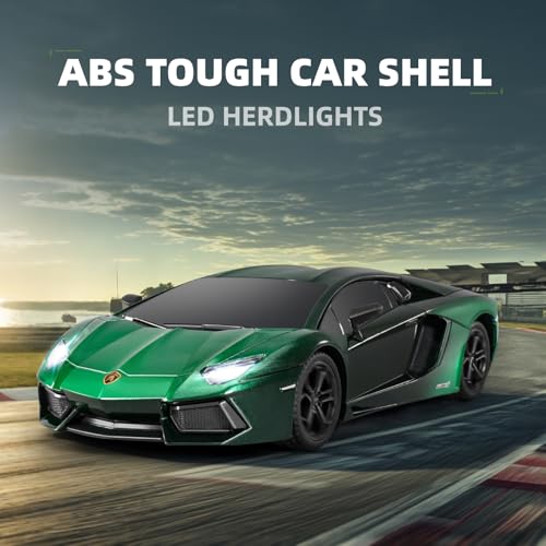 MIEBELY 1/24 Licensed Lamborghini Aventador RC Car Model Toy for Boys 6-12 | Officially licensed;2.4GHz control;LED; rechargeable 3.7V battery;sturdy ABS; indoor/outdoor play; gift for boys & collectors - style: Lamboghini LP700