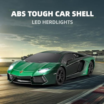 MIEBELY 1/24 Licensed Lamborghini Aventador RC Car Model Toy for Boys 6-12 | Officially licensed;2.4GHz control;LED; rechargeable 3.7V battery;sturdy ABS; indoor/outdoor play; gift for boys & collectors - style: Lamboghini LP700
