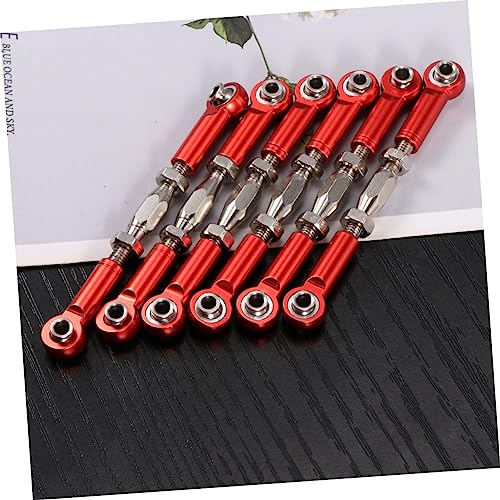 6pcs Aluminum Turnbuckle Rod Linkage for Rc Car Steering Tie Rods Machined Easy Install Epxhsp Racing Hpi Truck Buggy Upgrade Parts - color: Red