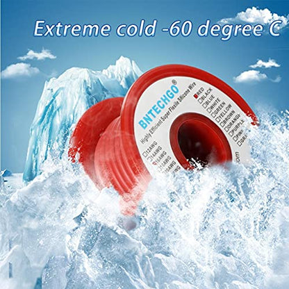 BNTECHGO 16 Gauge Silicone Wire Red 25ft Stranded Tinned Copper Wire | Flexible 16 AWG Stranded Wire Silicone Rubber Insulation For RC Models, Drone, Robot, Battery, EV Charger, 3D Printer, DIY - color: 16 gauge silicone wire red, size: silicone wire 25ft