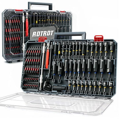 86-Piece Magnetic Impact Nut Driver Set, SAE/Metric Nut Driver Set, Right Angle Drill Driver, Socket Adapters, Bit Holder, Wing Nut Driver, Ratchet Bit Driver, Quick Release Extension, Power Bits - size: 86-Piece Magnetic Impact Nut Driver Set
