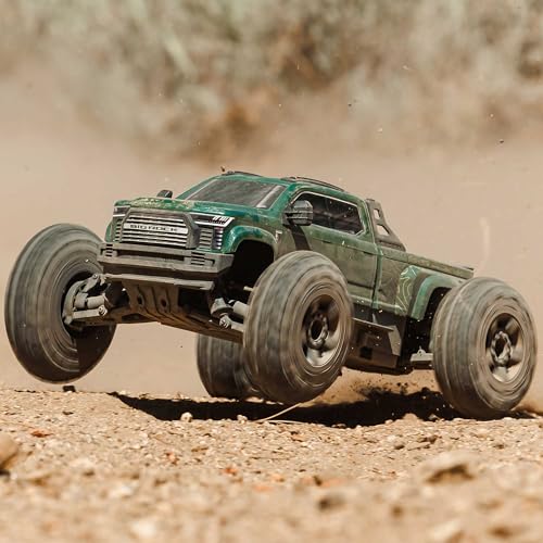ARRMARC Truck 1/10 Big Rock 4X4 223S BLX BRUSHLESS Street Truck RTR (Batteries and Charger Not Included) with DSC, (Green), ARA4312V4T2 - color: Green
