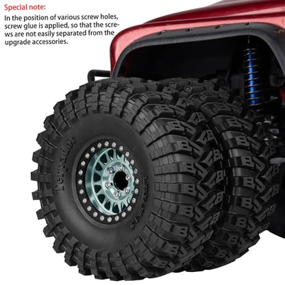1.9 Dually Beadlock RC Wheel RC Tires for 1/10 SCX10 90046 AXI03007 TRX4 TRX6 VS4-10 Gen7 Gen8 MST CFX D90,Aluminum 1.9" Wheel Hub Rim RC Truck Tires 4pcs w/Adjustable Offset,4PCS Titanium - color: Titanium/Rc Wheel