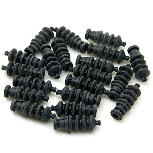 QUE-T 10Pcs Waterproof Push Rod Rubber Seal Bellow 37mm for RC Boat