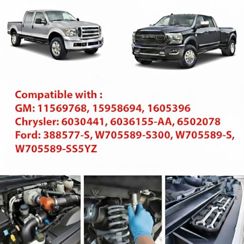 100-Piece 7mm Universal Auto Bumper Clips - Plastic Rivets and Fender Push Pins for GM, Ford, and Chrysler