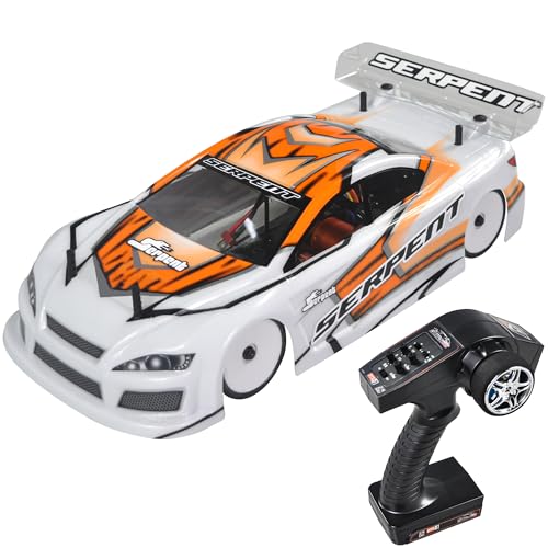 Serpent X20 1/10 RC Touring Car RTR, 4WD Fast Electric RC Car | with Brushless Motor, Carbon Fiber & CNC Aluminum Parts, High Speed, Batteries and Charger Not Included (Orange) - color: Orange