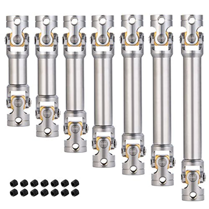 RC-Hub 1Pcs RC Driveshafts Metal Drive Shaft 45-50/47-57/55-67/60-80mm for 1:14 Tamiya Trailer Tractor Truck RC Crawler Car (65-85mm) - size: 65-85mm