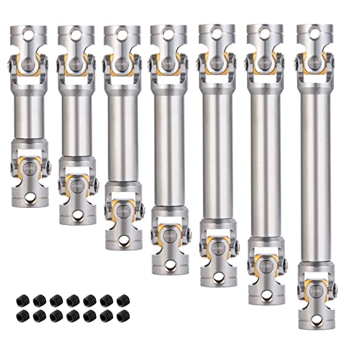 RC-Hub 1Pcs RC Driveshafts Metal Drive Shaft 45-50/47-57/55-67/60-80mm for 1:14 Tamiya Trailer Tractor Truck RC Crawler Car (75-100mm) - size: 75-100mm
