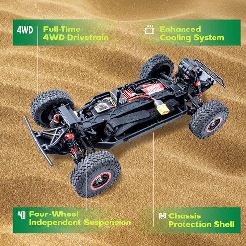 FCXㅤ FMS 1/18 Ford Bronco U4 S Brushless RC Truck, Hobby RC Crawler with Remote Controlled Lighting, Cooling System 4WD Drivetrain RC Crawler for Adults, Brushless (RTR 2024) - color: Rtr 2024