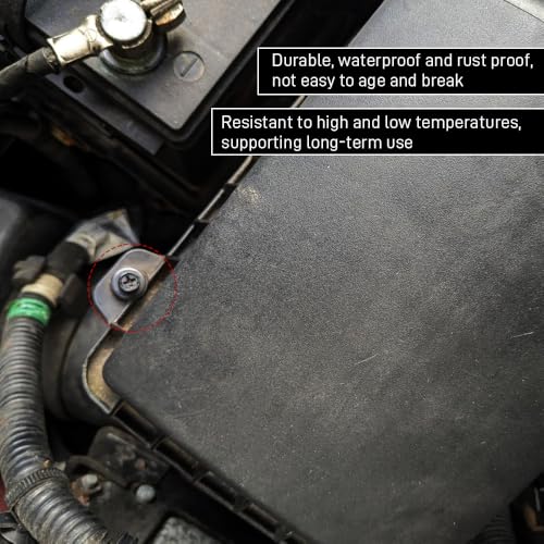 4PCS Engine Air Filter Box Cover Screw Bolts, Air Filter Housing Screws, Engine Box Tightening Bolts Replacement for Most Cars, Replace OEM# 90091-RAA-A00, 90091-P36-00