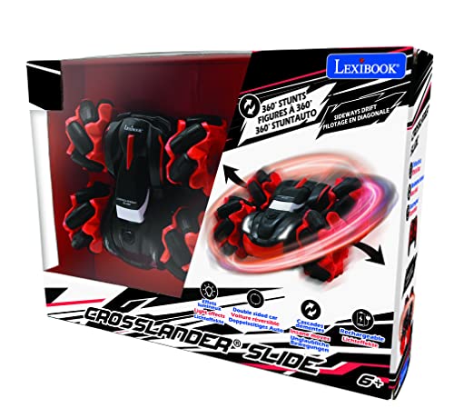 LEXiBOOK, Crosslander Slide RC Car, RC58 | 4WD, Reversible, 360° stunts, Rechargeable - style: Crosslander slide