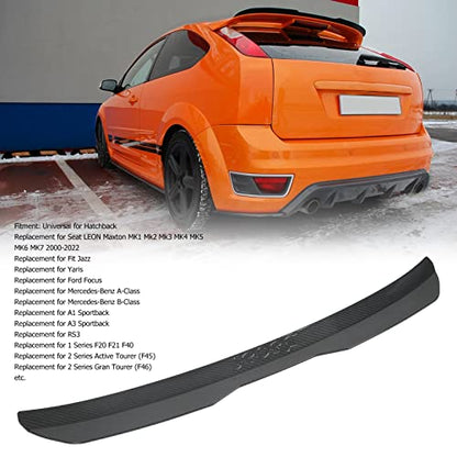 Rear Roof Spoiler Wing for A Class Universal Carbon Fiber Style Automotive Exterior Upgrade with Easy Installation OEM Fit