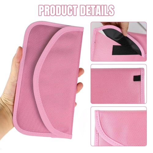 2PCS Faraday Bag for Phones and Car Keys, Keyless Entry RFID Signal Blocking Bag Key Fob Protector, Anti-Theft Faraday Pouch for Cell Phone Privacy Protection, Signal Shielding (Pink) - color: Pink