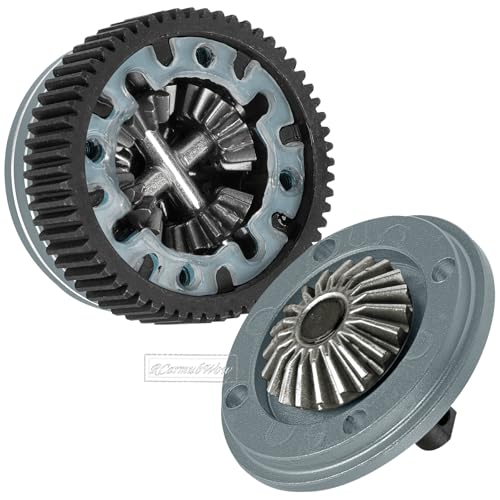 RC Differential Transmission Gear & 90T Spur Gear & Slipper Clutch & Pressure Plate & Slipper Rebuild Kit Upgrades Part for 1/10 Slash/Stampede/Bandit/Rustler 2WD VXL,Titanium - color: Titanium(1set)